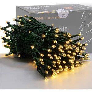 Home Lighting 66ft Christmas Decorative 200 LED Green Fairy Starry String Lights